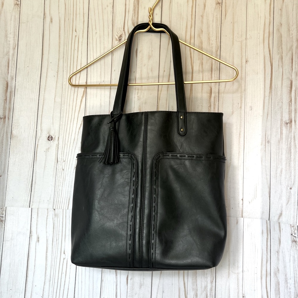 Black Satchel with Tassel